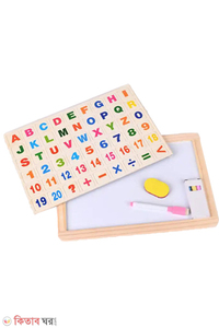 Wooden Magnetic Board Alphabet Number (Small)
