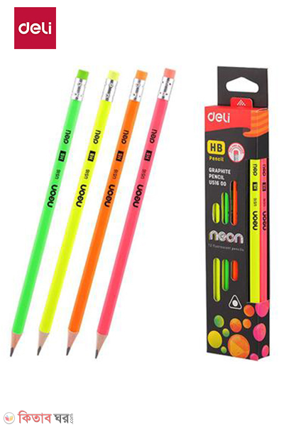 Graphite Pencil(Asst.)(Box) neon - U51600 (Graphite Pencil(Asst.)(Box) neon - U51600)