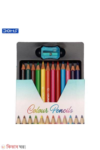DOMS C3 Triangular Colour Pencils 12 Pcs (DOMS C3 Triangular Colour Pencils 12 Pcs)