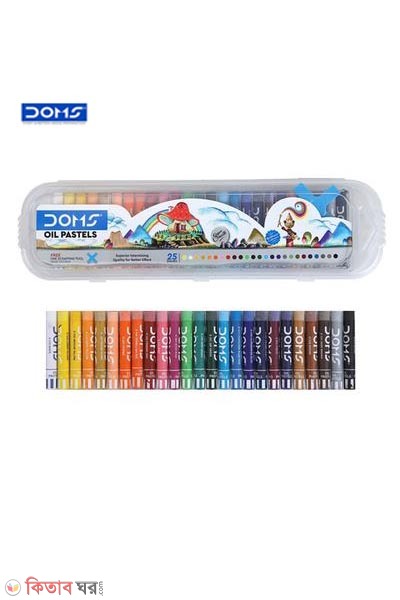 Doms Non-Toxic 9mm Oil Pastel Set in Plastic Case (25 Assorted Shades) (Doms Non-Toxic 9mm Oil Pastel Set in Plastic Case (25 Assorted Shades))