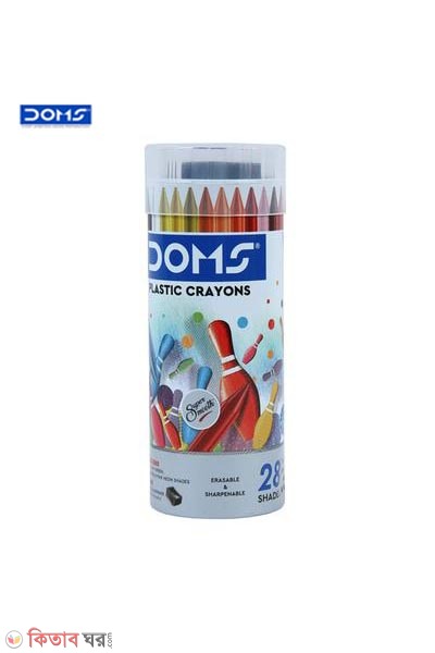 Doms 28 Shades Erasable Plastic Crayons (Doms 28 Shades Erasable Plastic Crayons)