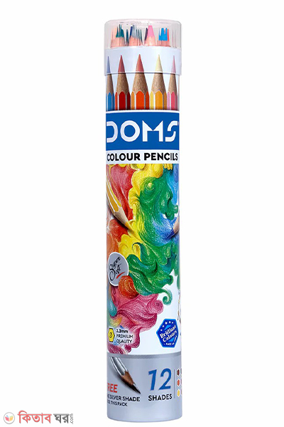 Doms Pencil Colour 12 Shades Round Tin Pack (Doms Pencil Colour 12 Shades Round Tin Pack)