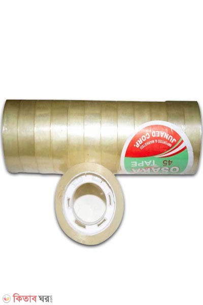 কস্টেপ/কসটেপ (12 Pcs OSAKA Scotch Tape 0.5 inch (45) Transparent)